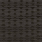 Gartensofa 2-Sitzer Sonnenschirm und Hocker Schwarz Poly-Rattan