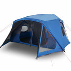Familienzelt 10 Personen Blau Quick Release Wasserdicht
