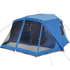 Familienzelt 10 Personen Blau Quick Release Wasserdicht