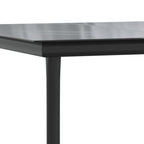5-tlg. Garten-Essgruppe mit Kissen Grau Poly Rattan