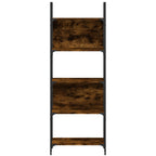 Bücherregal 5 Böden Räuchereiche 60,5x24x166,5 cm Holzwerkstoff