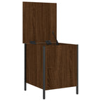 Sitzbank mit Stauraum Braun Eichen-Optik 40x42,5x50 cm Holzwerkstoff
