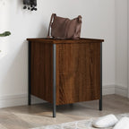 Sitzbank mit Stauraum Braun Eichen-Optik 40x42,5x50 cm Holzwerkstoff