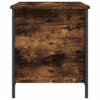 Sitzbank mit Stauraum Räuchereiche 80x42,5x50 cm Holzwerkstoff