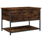 Sitzbank mit Stauraum Räuchereiche 70x42,5x47 cm Holzwerkstoff