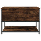 Sitzbank mit Stauraum Räuchereiche 70x42,5x47 cm Holzwerkstoff