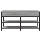 Schuhbank Grau Sonoma 100x42,5x50 cm Holzwerkstoff