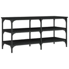 Schuhbank Schwarz 100x38,5x49cm Holzwerkstoff