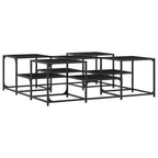 Couchtisch Schwarz 121x121x40 cm Holzwerkstoff