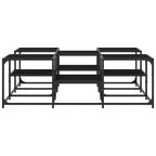 Couchtisch Schwarz 121x121x40 cm Holzwerkstoff