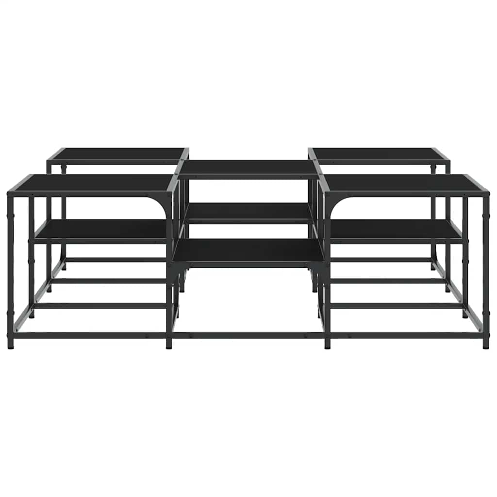 Couchtisch Schwarz 121x121x40 cm Holzwerkstoff