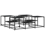 Couchtisch Schwarz 121x121x40 cm Holzwerkstoff