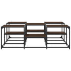 Couchtisch Braun Eichen-Optik 121x121x40 cm Holzwerkstoff