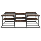 Couchtisch Braun Eichen-Optik 121x121x40 cm Holzwerkstoff