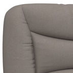 Bettgestell mit LED ohne Matratze "Hvar" Taupe 90x190 cm Stoff
