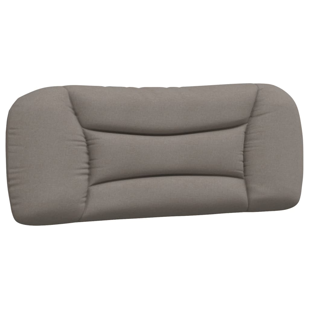 Bettgestell mit LED ohne Matratze "Hvar" Taupe 100x200 cm Stoff