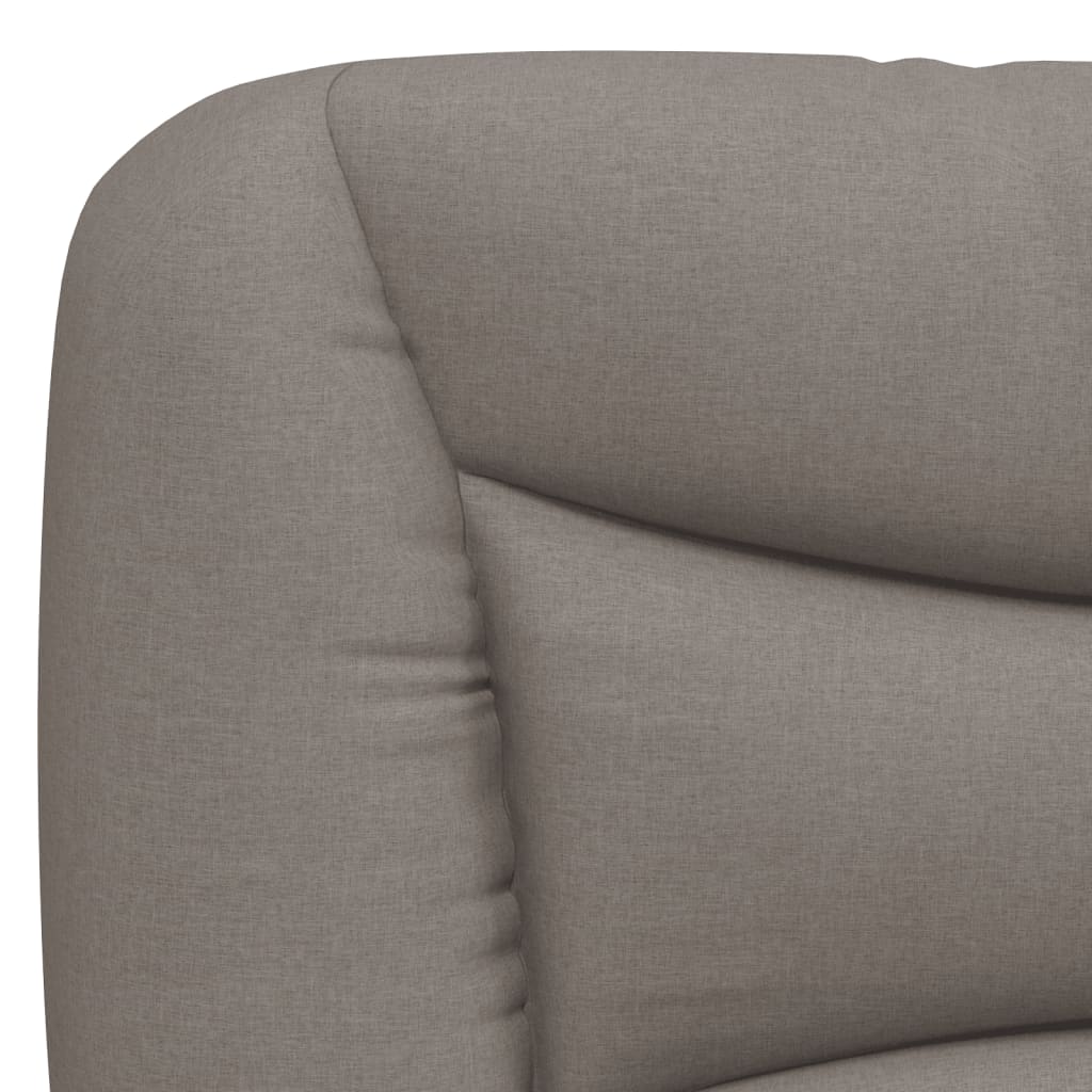 Bettgestell mit LED ohne Matratze "Hvar" Taupe 100x200 cm Stoff