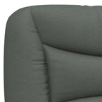 Bettgestell mit LED ohne Matratze "Hvar" Dunkelgrau 140x200 cm Stoff