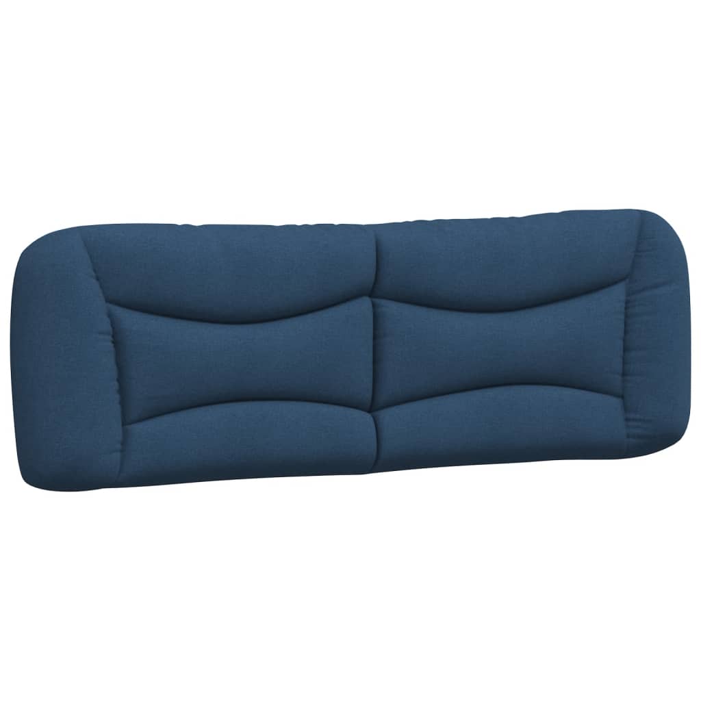 Bettgestell mit LED ohne Matratze "Hvar" Blau 160x200 cm Stoff
