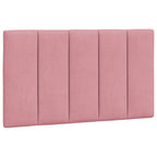 Bettgestell mit LED ohne Matratze "Hanko" Rosa 90x200 cm Samt