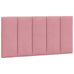 Bettgestell mit LED ohne Matratze "Hanko" Rosa 100x200 cm Samt