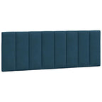 Bettgestell mit LED ohne Matratze "Hanko" Blau 120x200 cm Samt