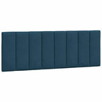 Bettgestell mit LED ohne Matratze "Hanko" Blau 140x200 cm Samt