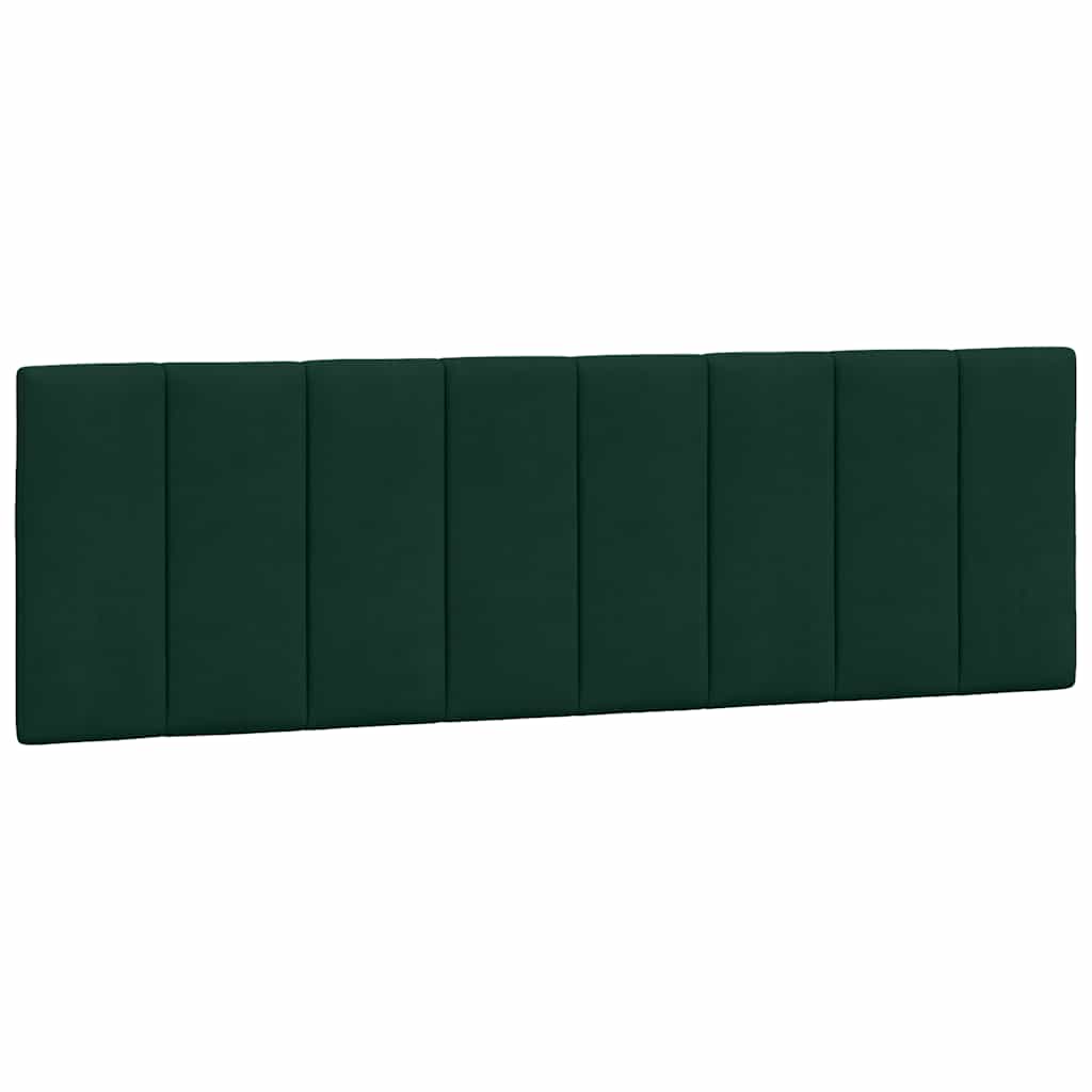 Bettgestell mit LED ohne Matratze "Hanko" Dunkelgrün 160x200 cm Samt