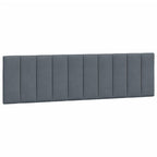 Bettgestell mit LED ohne Matratze "Hanko" Dunkelgrau 180x200 cm Samt