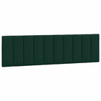 Bettgestell mit LED ohne Matratze "Hanko" Dunkelgrün 180x200 cm Samt