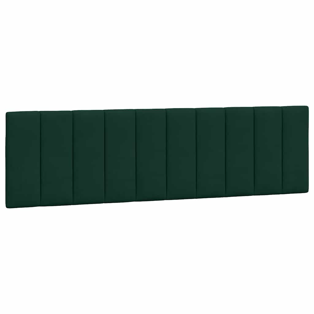 Bettgestell mit LED ohne Matratze "Hanko" Dunkelgrün 180x200 cm Samt
