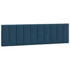 Bettgestell mit LED ohne Matratze "Hanko" Blau 180x200 cm Samt