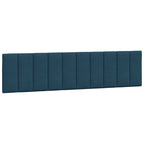 Bettgestell mit LED ohne Matratze "Hanko" Blau 200x200 cm Samt