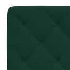 Bettgestell mit LED ohne Matratze Dunkelgrün 200x200 cm Samt