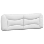 Bettgestell mit LED ohne Matratze "Hvar" Weiß und Schwarz 160x200 cm