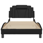 Bettgestell "Viana" mit LED ohne Matratze Schwarz 100x200 cm