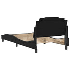 Bettgestell "Viana" mit LED ohne Matratze Schwarz 100x200 cm