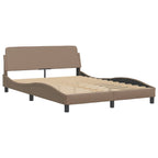 Bettgestell "Viana" mit LED ohne Matratze Cappuccino-Braun 120x200 cm