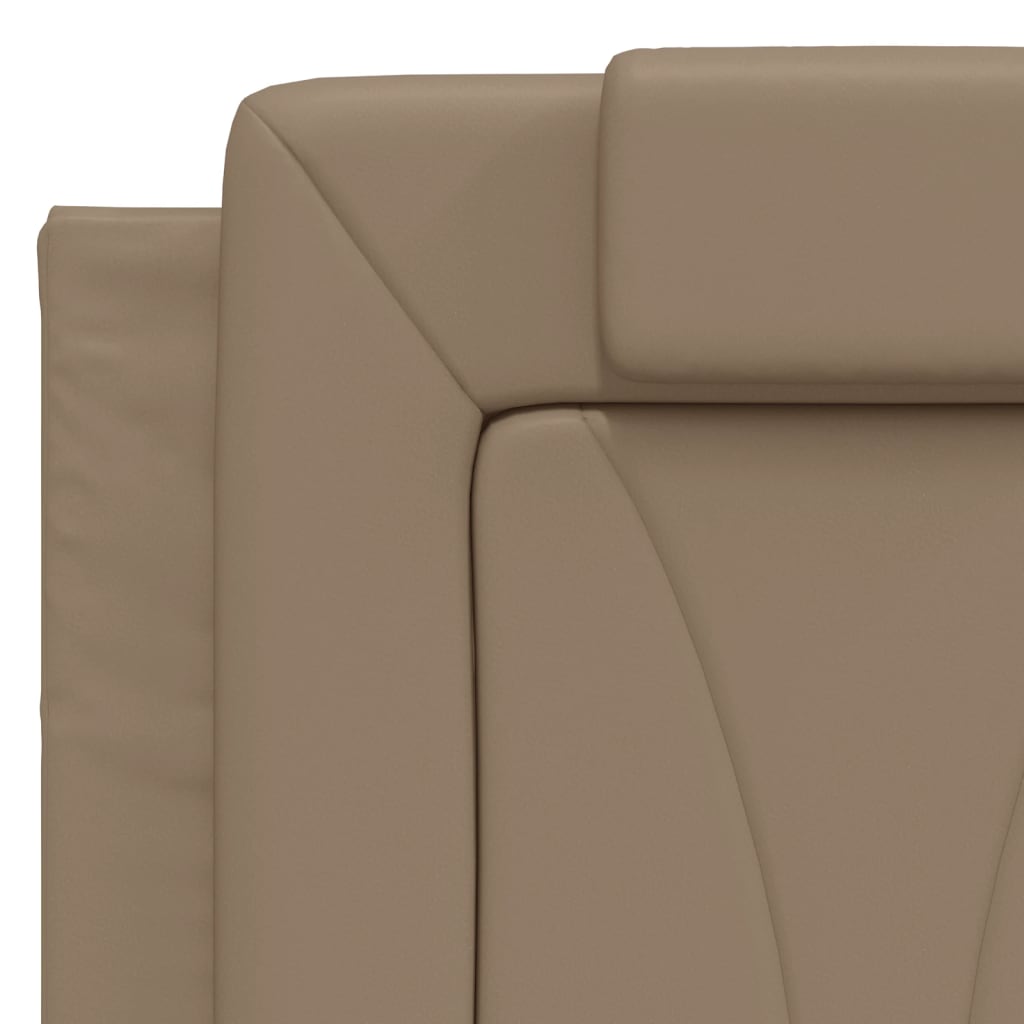 Bettgestell "Viana" mit LED ohne Matratze Cappuccino-Braun 120x200 cm
