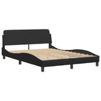 Bettgestell "Viana" mit LED ohne Matratze Schwarz 140x190 cm