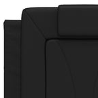 Bettgestell "Viana" mit LED ohne Matratze Schwarz 140x190 cm