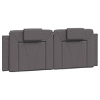 Bettgestell "Viana" mit LED ohne Matratze Grau 140x190 cm