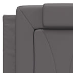 Bettgestell "Viana" mit LED ohne Matratze Grau 140x190 cm