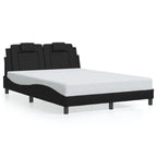 Bettgestell "Viana" mit LED ohne Matratze Schwarz 140x200 cm