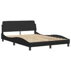 Bettgestell "Viana" mit LED ohne Matratze Schwarz 140x200 cm