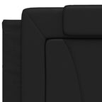 Bettgestell "Viana" mit LED ohne Matratze Schwarz 200x200 cm