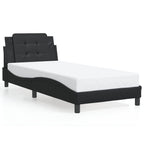 Bettgestell mit LED ohne Matratze "Zadar" Schwarz 90x190 cm