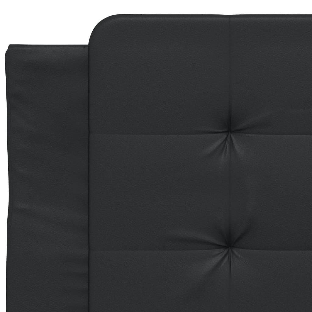 Bettgestell mit LED ohne Matratze "Zadar" Schwarz 90x190 cm