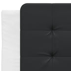 Bettgestell mit LED ohne Matratze "Zadar" Weiß und Schwarz 90x200 cm