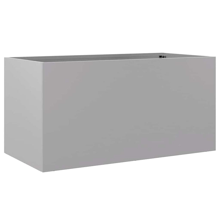 Pflanzkübel Silbern 62x30x29 cm Verzinkter Stahl